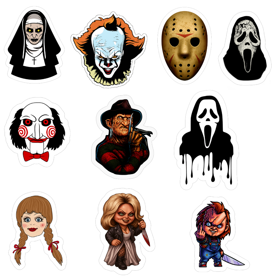 Halloween Mix de 10 Stickers
