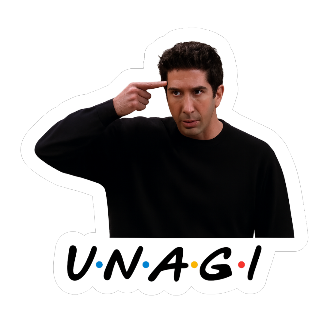 Unaghi Ross Geller Friends