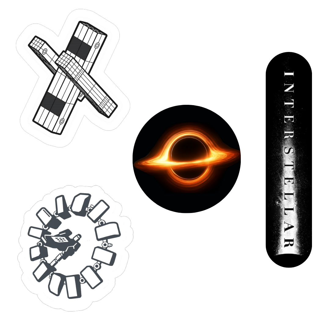 Interestelar Mix de 5 Stickers