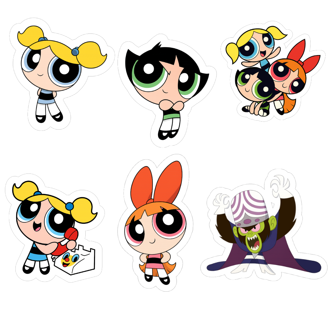 The Powerpuff Girls Mix de 6 Stickers