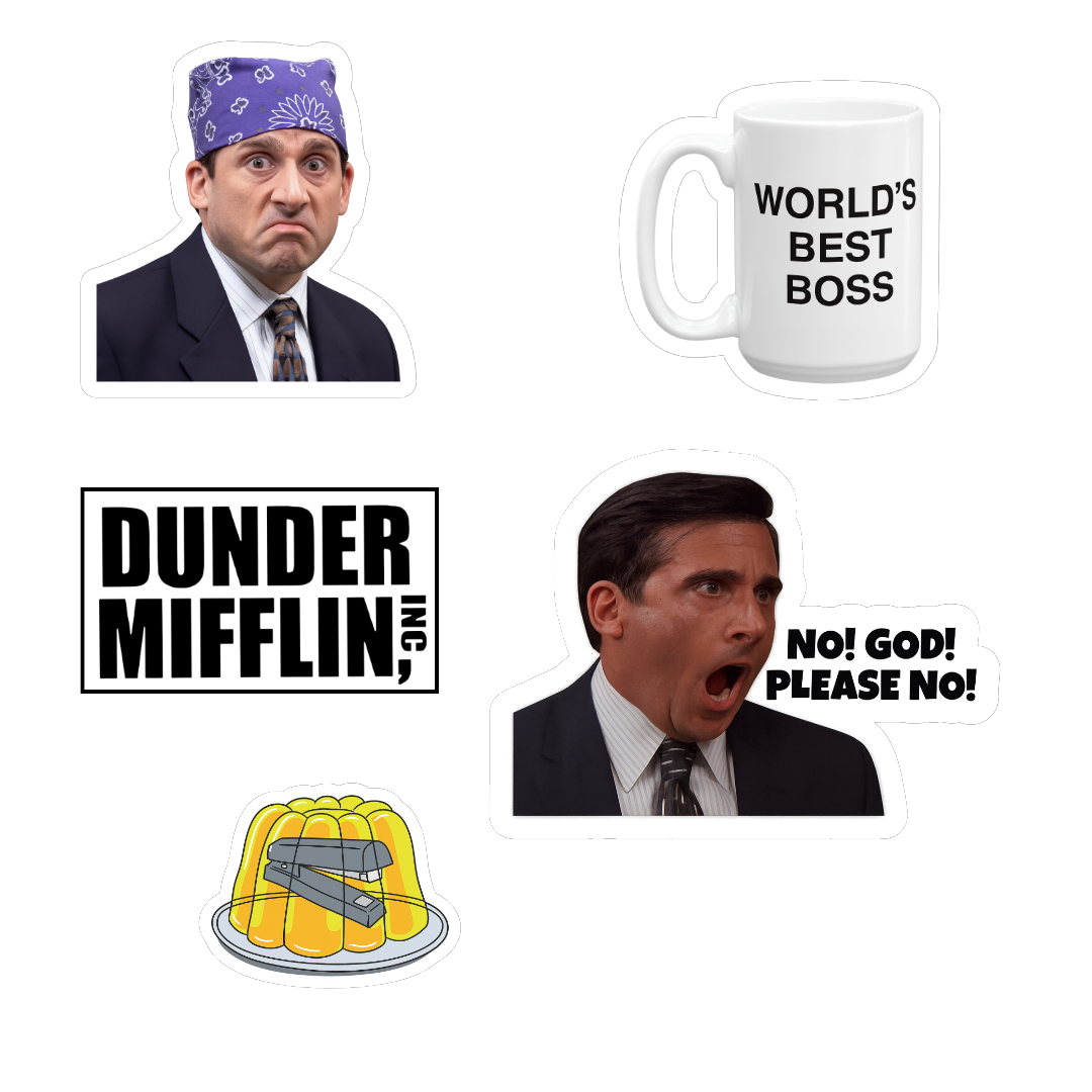 The Office Mix de 5 Stickers